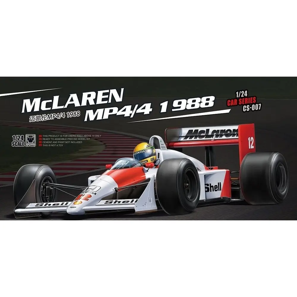 Formule 1 McLaren MP4/4 1988 - MENG Model CS-007 - 1/24