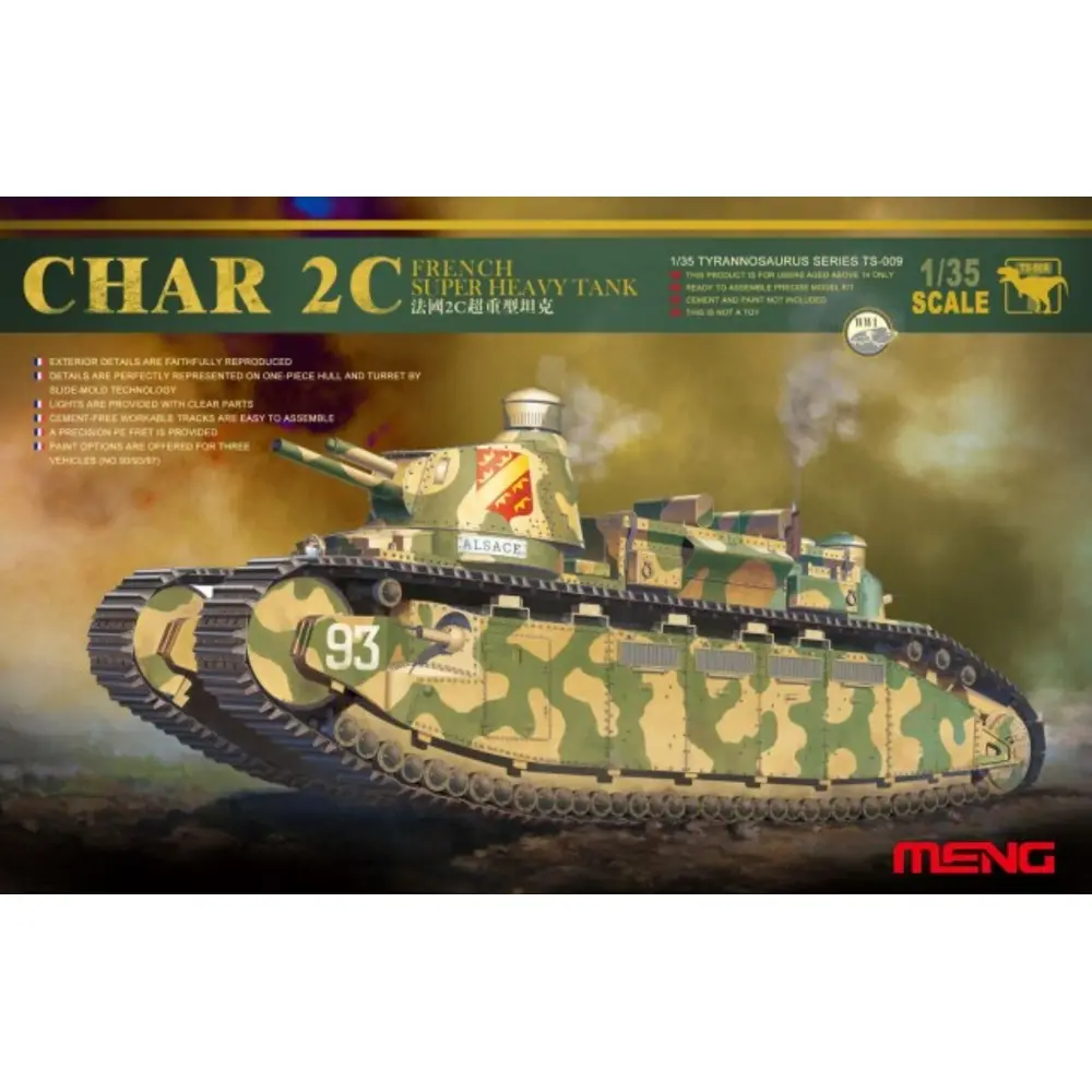 Char 2C super lourd français 1940 - Meng-Model TS-009 - 1/35