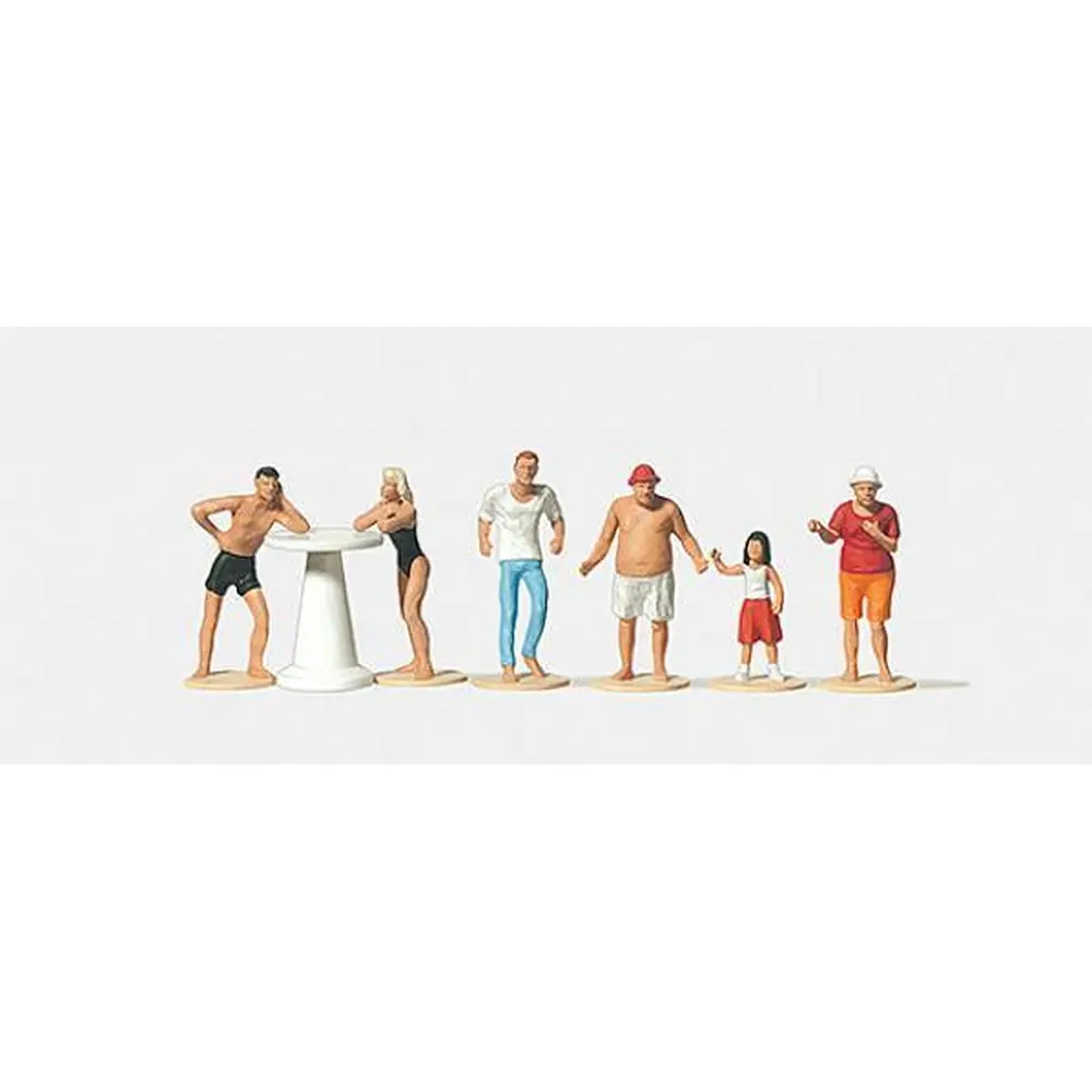 Personnages à la buvette