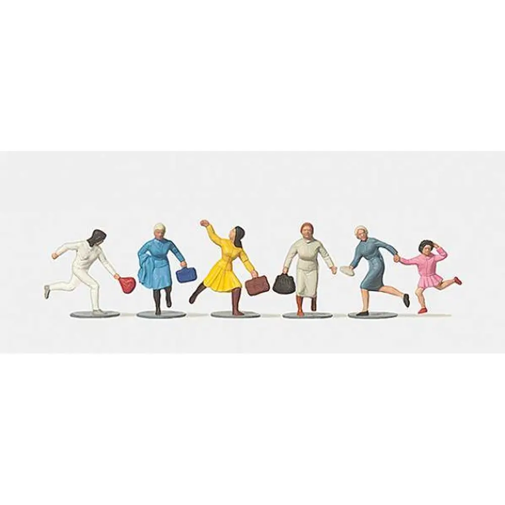 6 voyageuses pressées - Merten 0210971 - HO 1/87