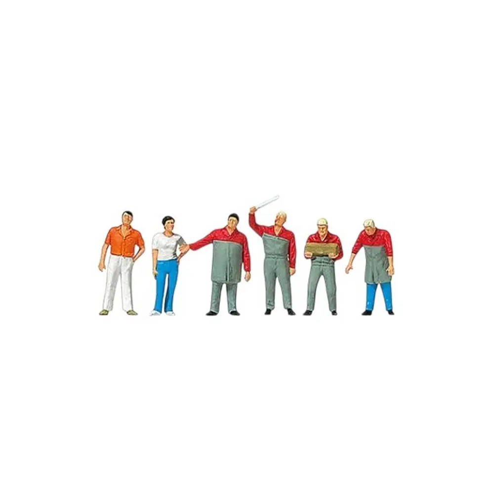 6 mécaniciens automobile - Merten 0212558 - HO 1/87