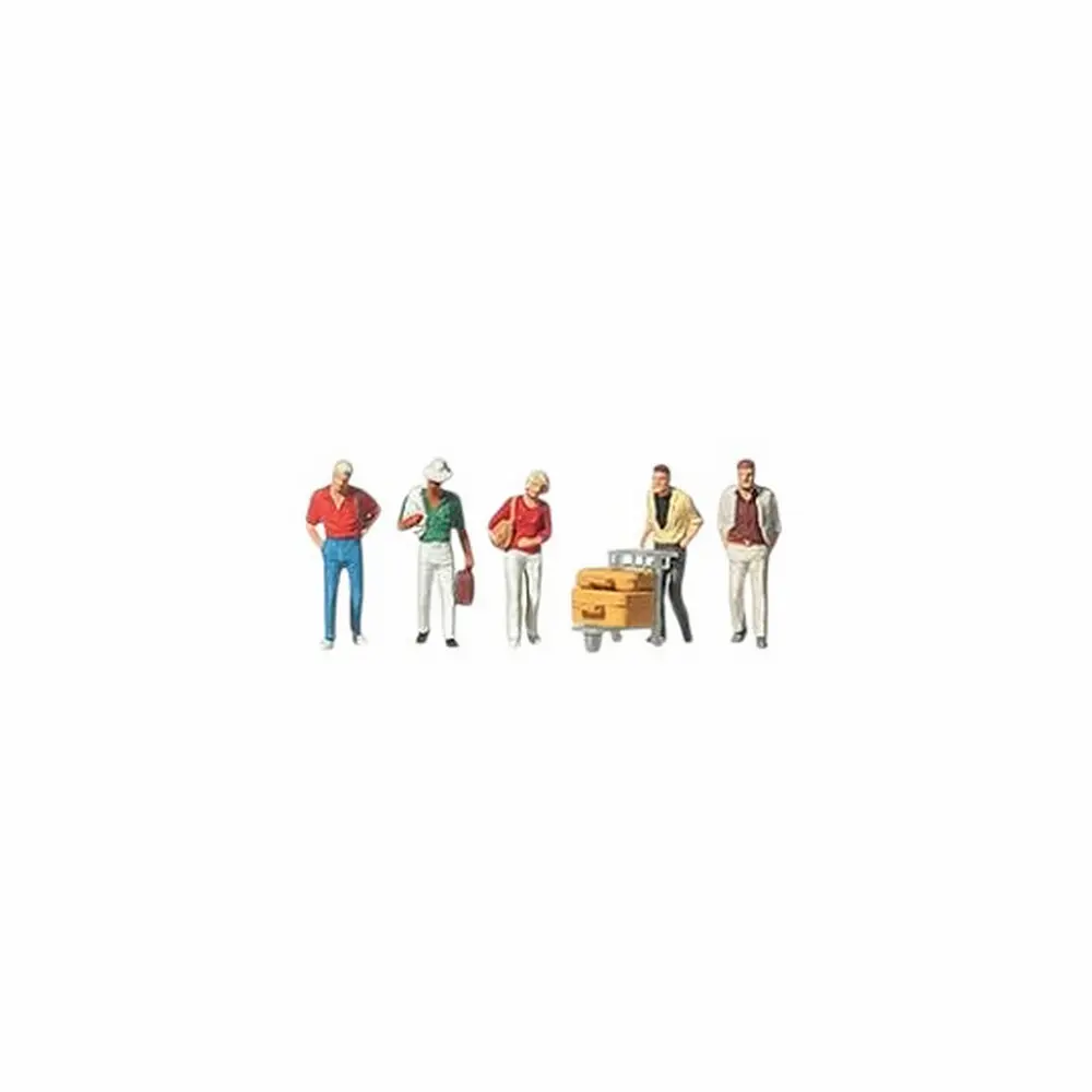 5 Voyageurs + Chariot et Valise - Merten 0282550 - TT 1/120