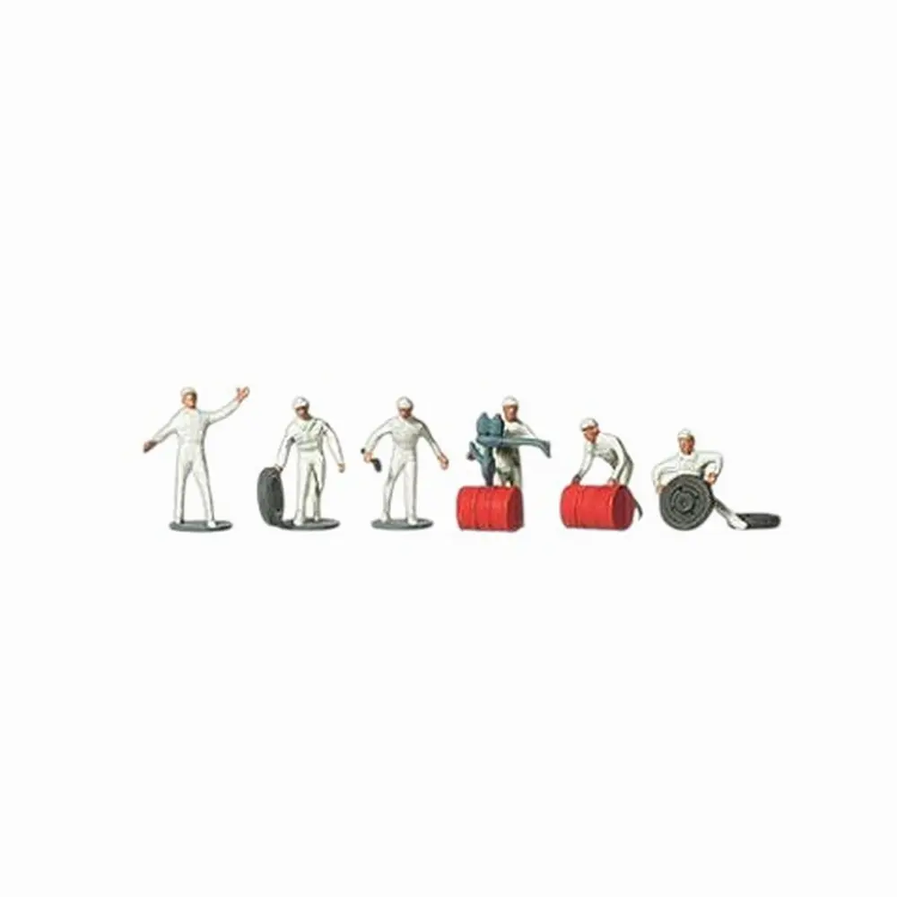 6 personnages mécanicien de sport automobile - Merten 0272331 - N 1/160