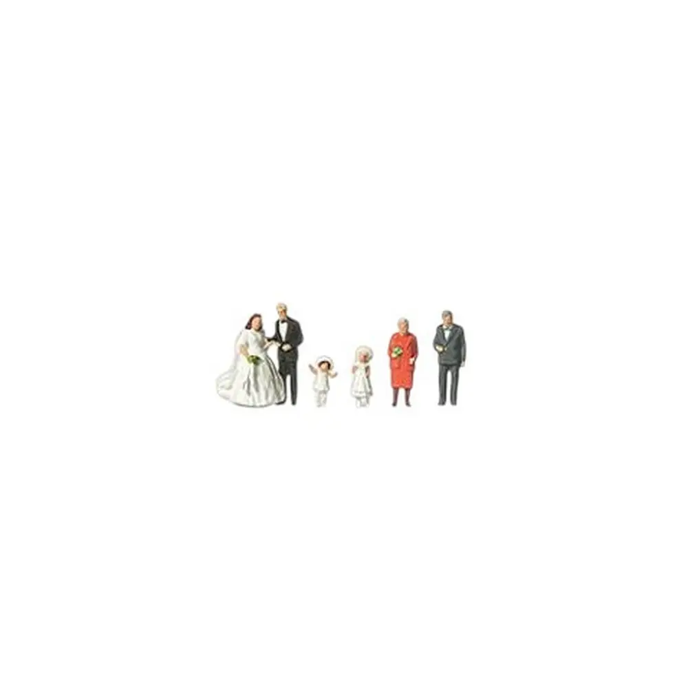 Lot de 6 personnages en tenue de mariage - Merten 0272535 - N 1/160