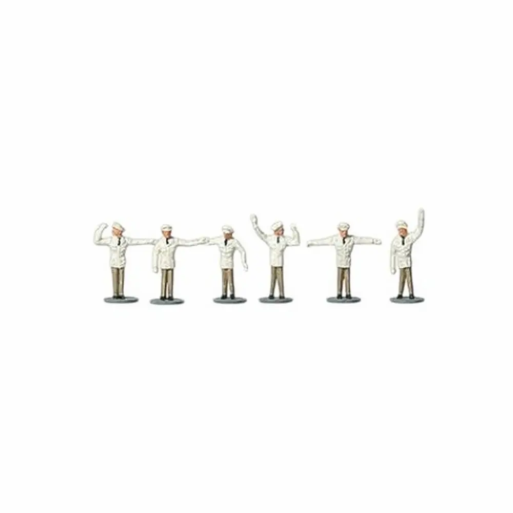 6 personnages policiers pour la circulation - Merten 0272252 - N  1/160