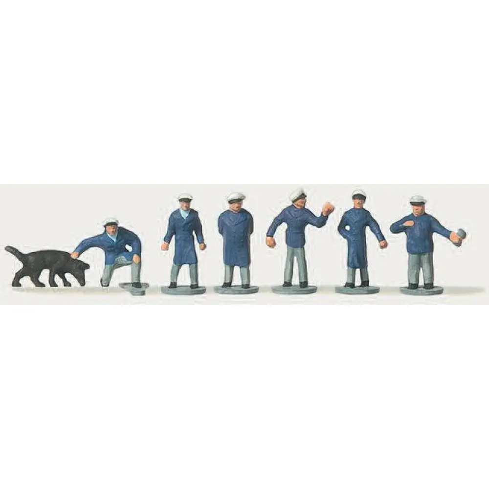 Lot de 6 personnages agents des forces de l'ordre - Merten 0272246 - N 1/160