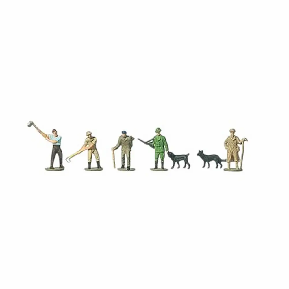 5 personnages et 2 chiens à la forêt - Merten 0270891 - N 1/160