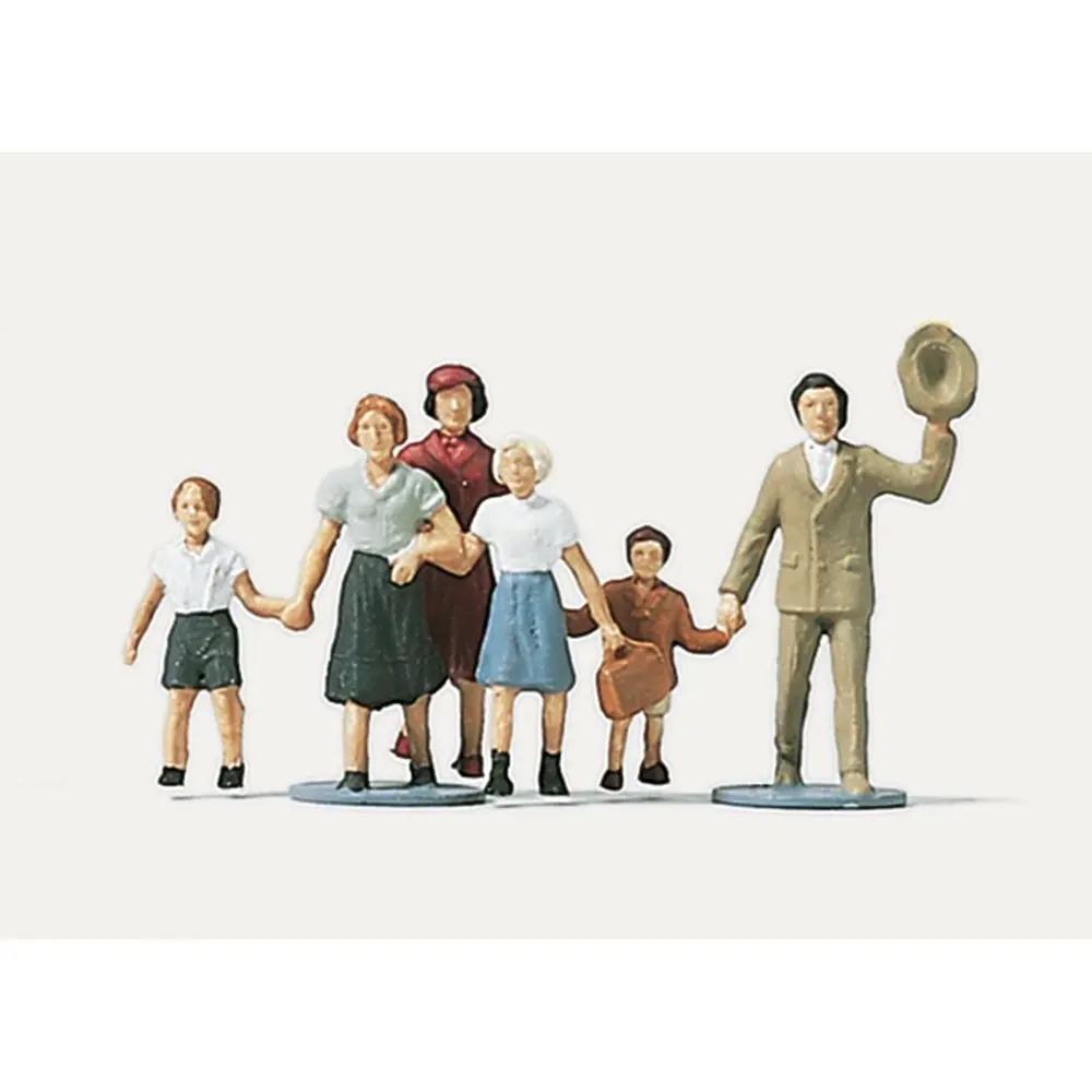 Lot 2 groupes de 3 touristes / 6 personnages Merten 0270818 - N 1/160