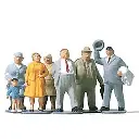 Lot de 6 figurines, des passants corpulents Merten 0272399 - N 1/160