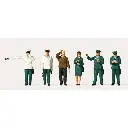 Lot de 6 personnages de la police routière Merten 0282557 - TT 1/120