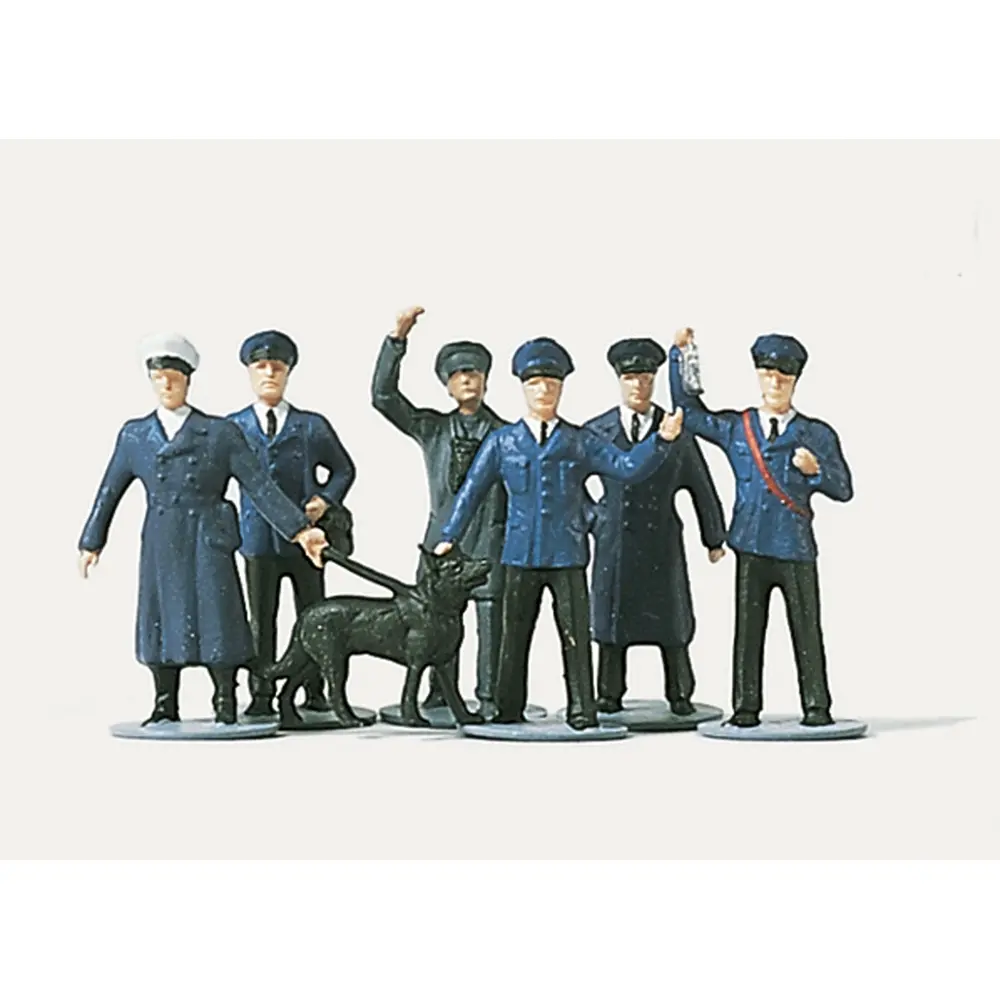 Cheminots allemands - 6 personnages - Merten 0210914 - HO 1/87