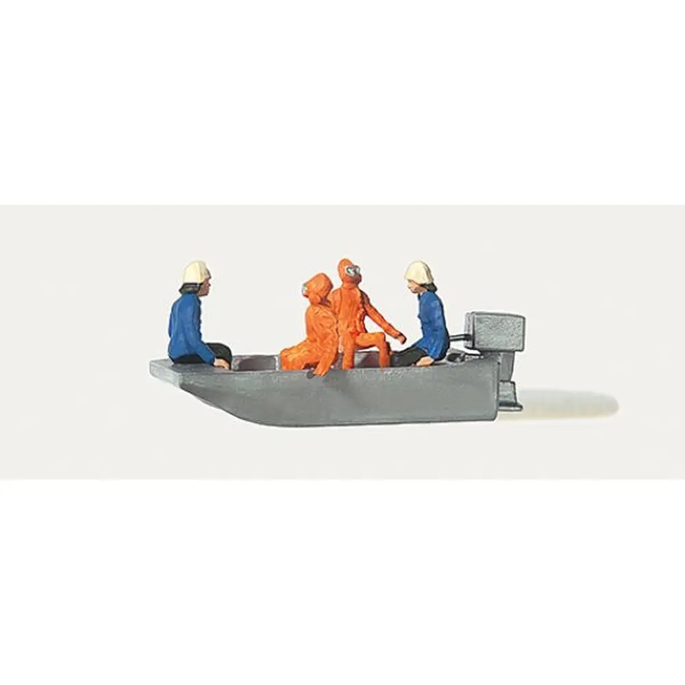 Plongeurs Pompiers et bateau - Merten 0215013 - HO 1/87