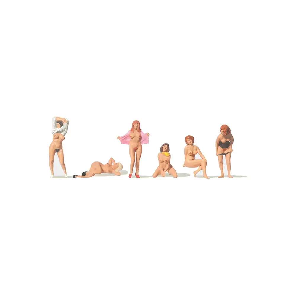Nudistes à la plage - Échelle TT 1/120 - MERTEN 0282527