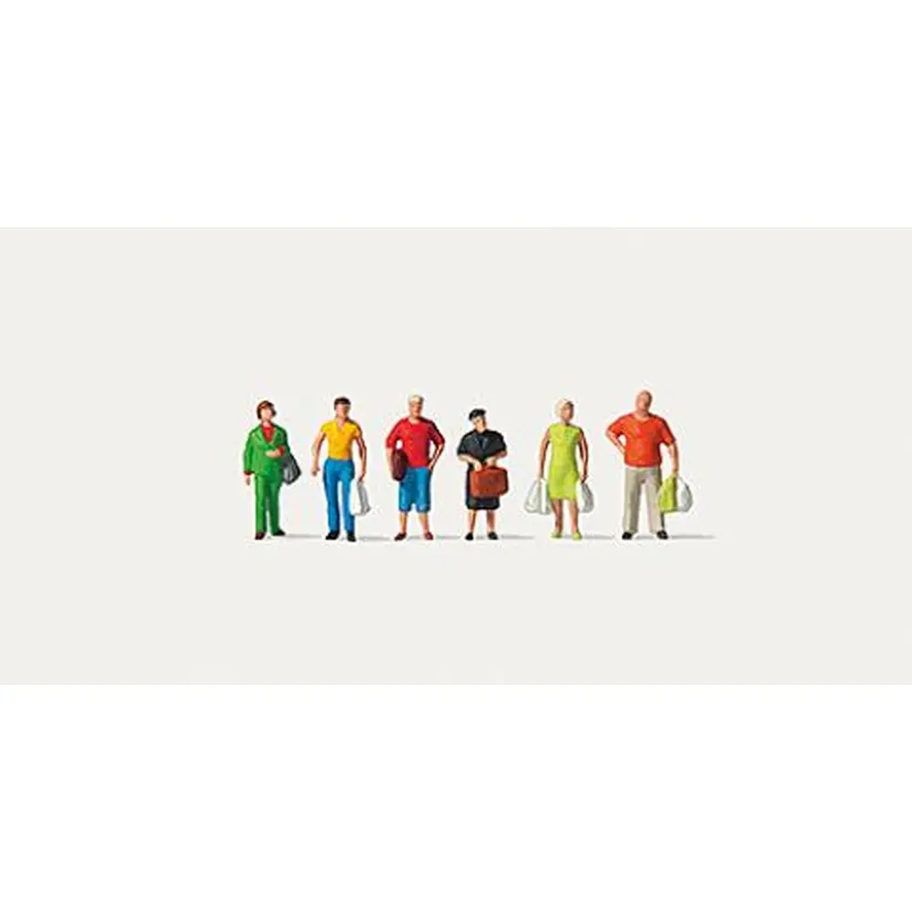 Lot de 6 personnages "Shopping" - Merten 0272563 - N 1/160