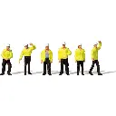 6 personnages ouvriers industriels - Merten 0212588 - HO 1/87
