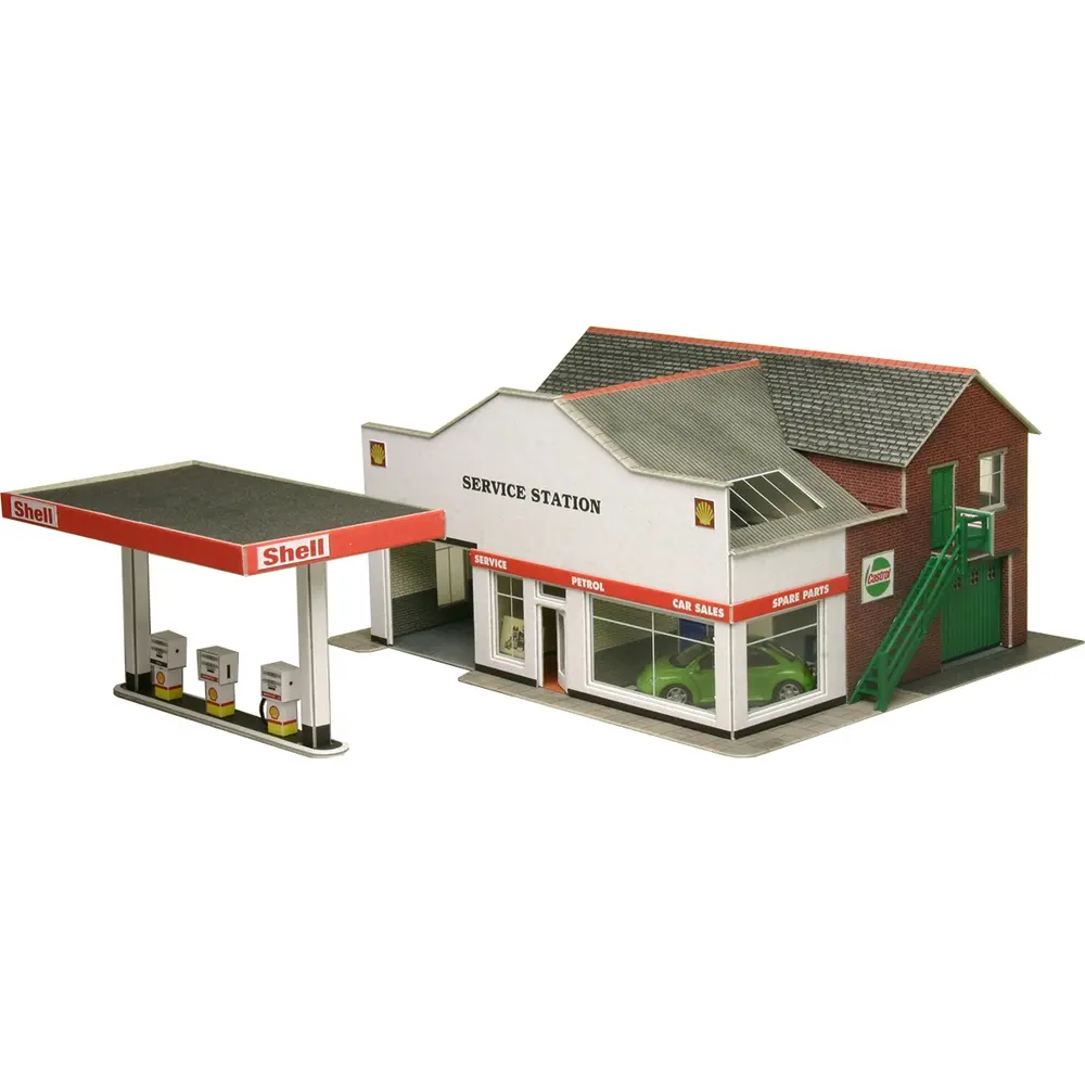Kit avec garage et station essence - Metcalfe PO281 - OO et HO