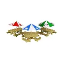 Tables de pique-nique - Metcalfe PO510 - HO/OO