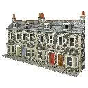 Façades de Maisons Mitoyennes - Bas-Relief Pierre - Metcalfe PO303 - HO 1/87
