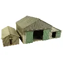 Bâtiments de ferme du manoir - Metcalfe PO252 - OO/HO