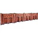 Mur de soutènement en briques rouges - Metcalfe PO244 - OO/HO