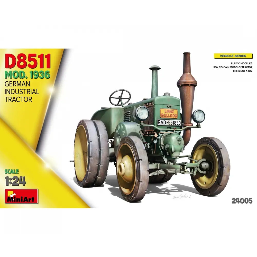 Tracteur Industriel D8511 Allemand - Miniart 24005 - 1/24