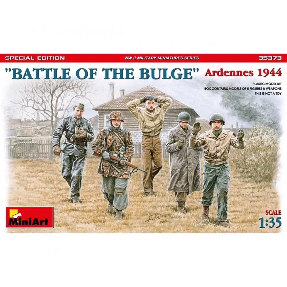 Lot 5 Figurines - Bataille des Ardennes 1944 - Miniart 35373 - 1/35