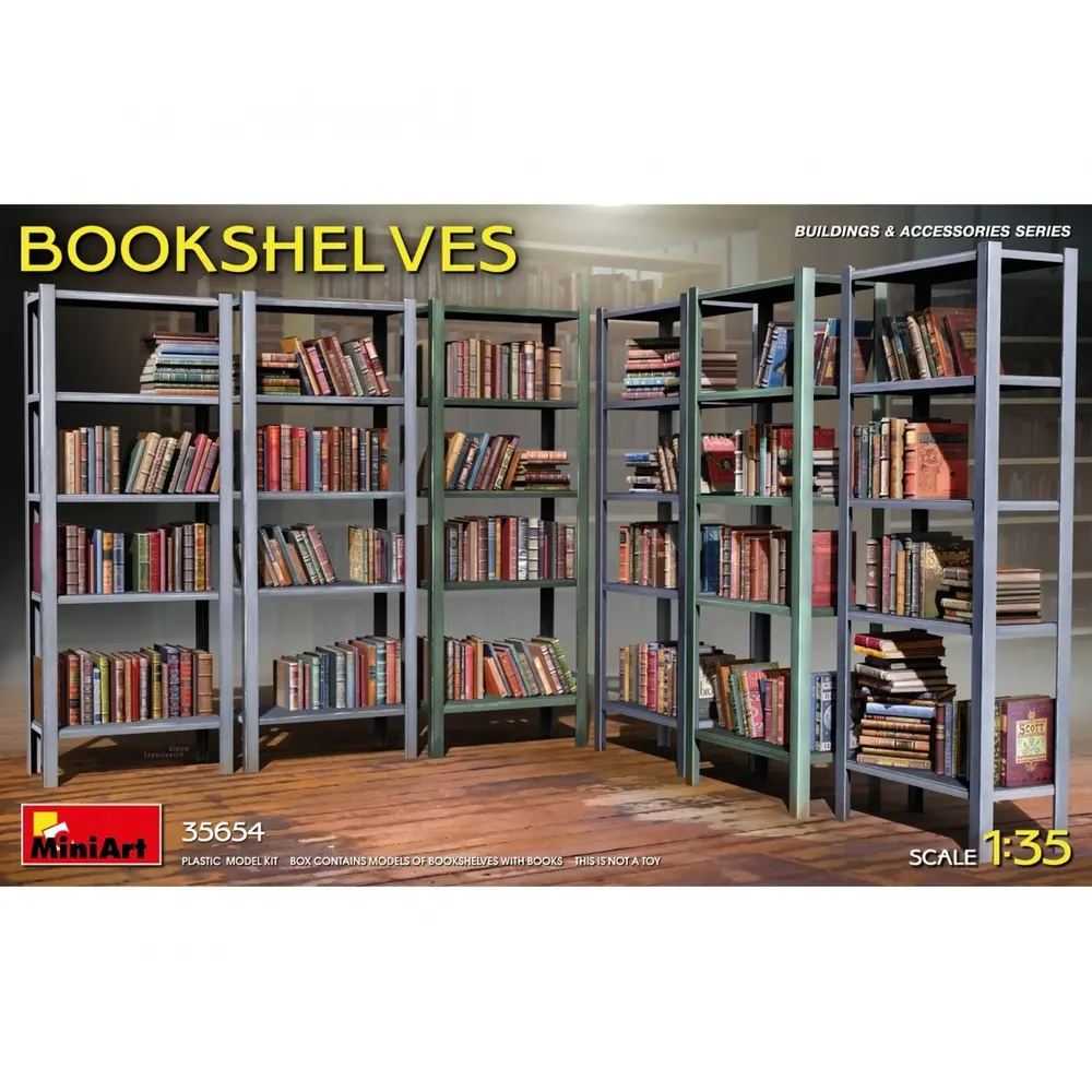 Lot de 6  Bibliothèques - Miniart 35654 - 1/35