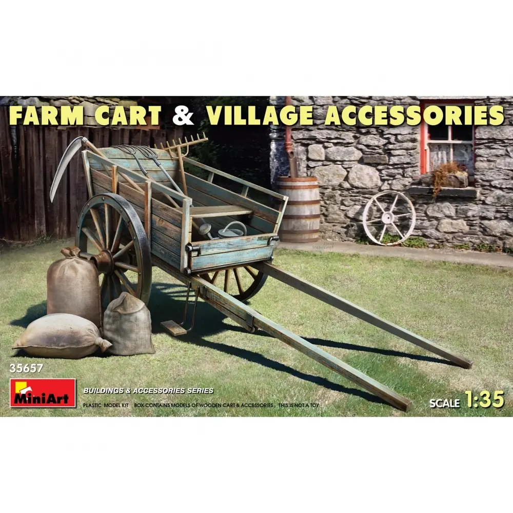 Chariot de ferme et accessoires - Miniart 5657 - 1/35