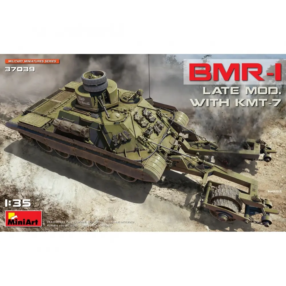 Char BMR-1 avec KMT-7 - Carson 550037039 - 1/35