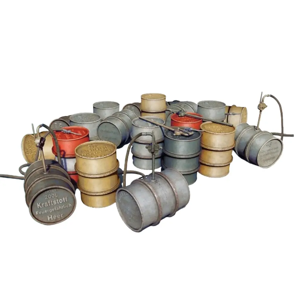 Ger. Fuel Drums 200L - Carson 550049002 - 1/48