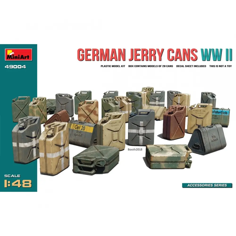 Lot de 28 jerricans - Miniart 550049004 - 1/48