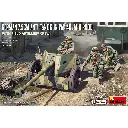 Canon anti-char allemand pak 40. mid prod. avec équipage d'artillerie de campagne - MiniArt 550035400 - 1/35