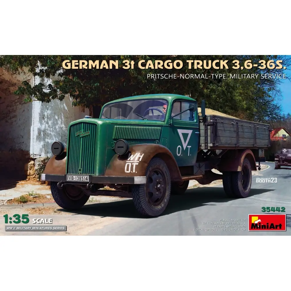 Camion German 3t Cargo 3,6-36S - Miniart 550035442 - 1/35