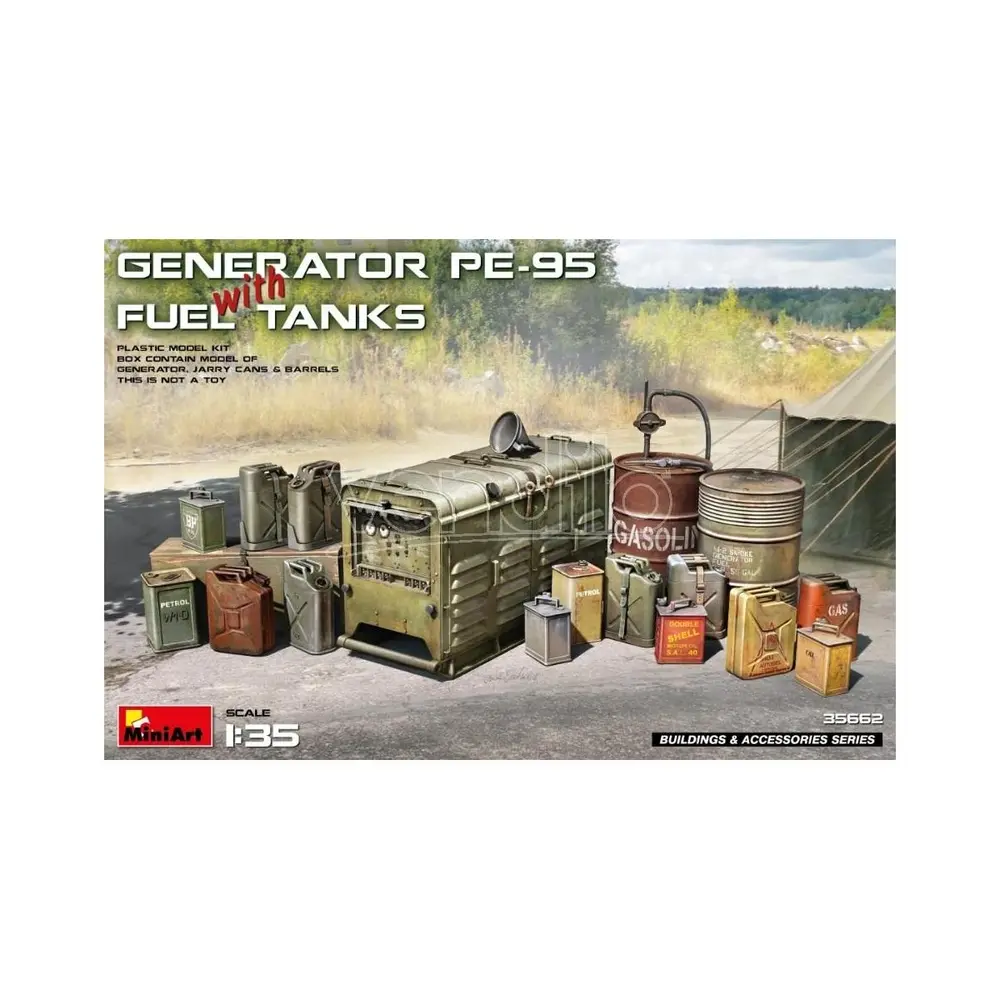 Groupe électrogène avec bidons pour chars - Miniart 550035662 - 1/35