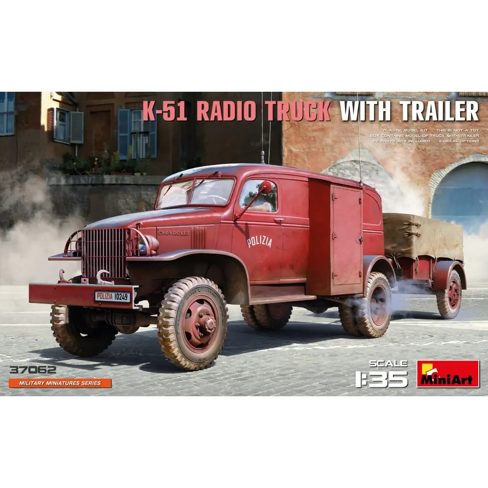 Camion Radio K-51 Chevrolet G506 avec remorque à assembler - Miniart 550049005 - 1/35