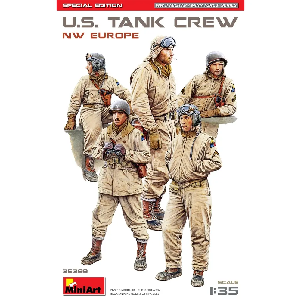 Figurine équipage de chars américains du nord-ouest de l'Europe - MiniArt 35399 - 1/35