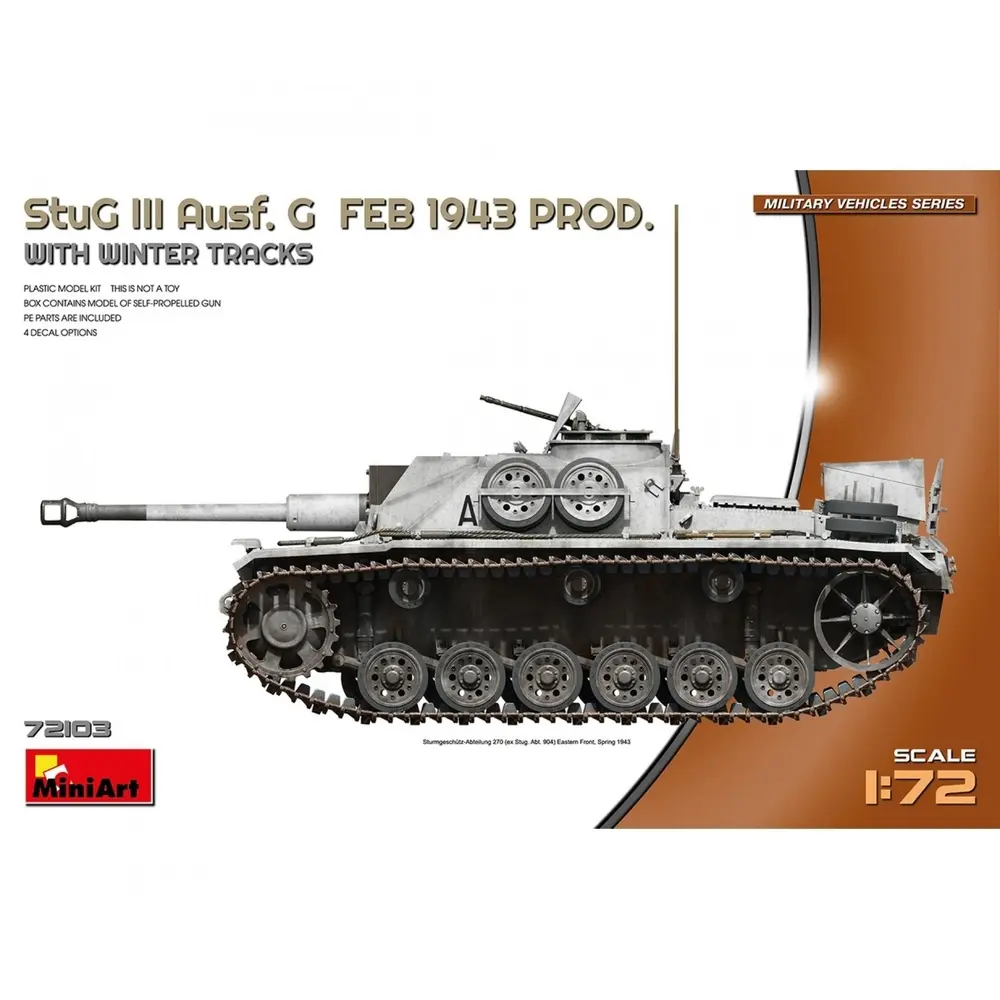 Char StuG III Ausf. G Février 1943 Hiver - MiniArt 550072103 - 1/72
