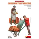 Ouvriers du bâtiment avec accessoires  - MINIART 550038097 - 1/35