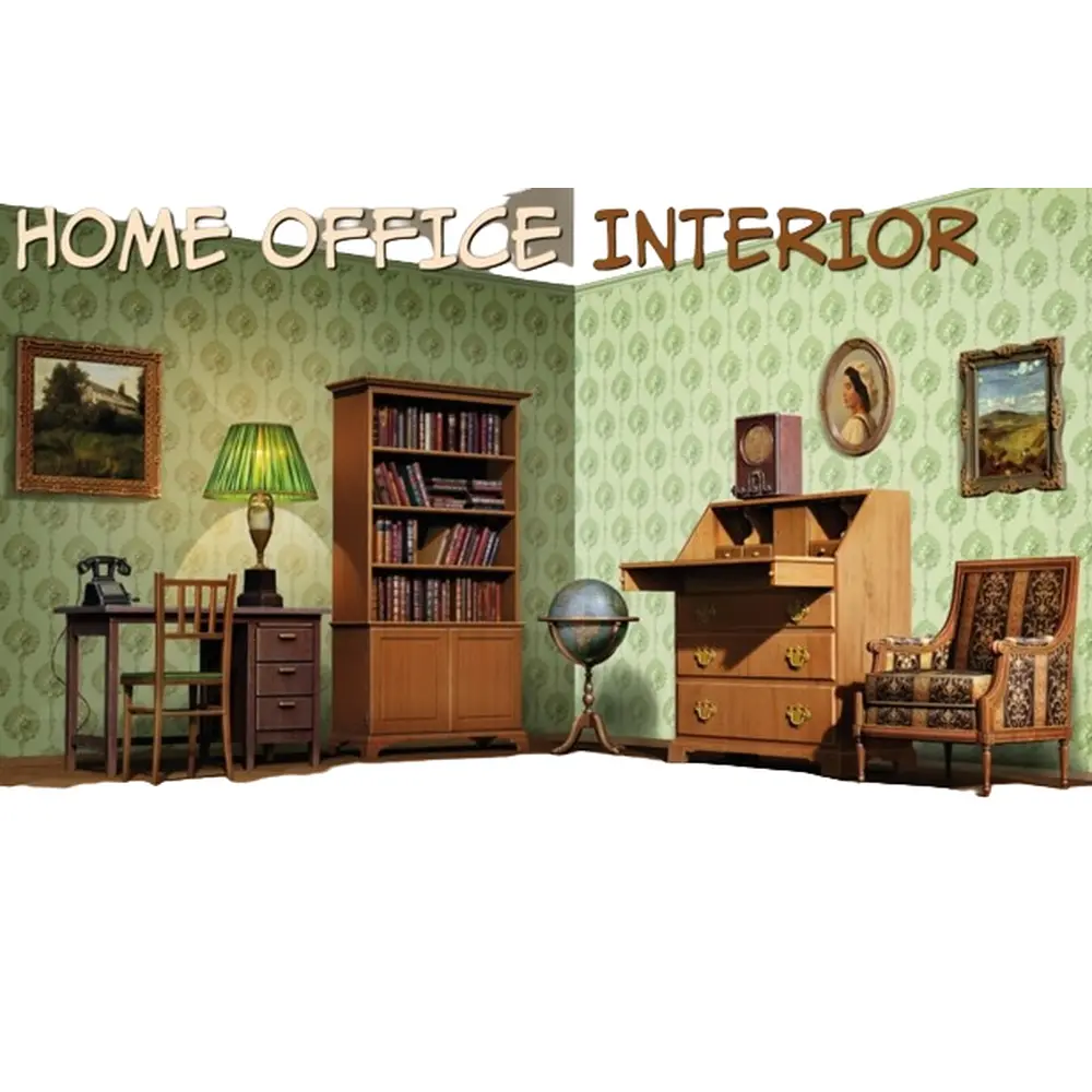 Intérieur du bureau à domicile - Miniart 35644 - 1/35