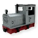 Locotracteur Gmeinder en argent avec châssis rouge - Minitrains 5011 - HOe 1/87 - 2R