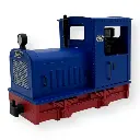 Locomotive Gmeinder en bleu avec châssis rouge - Minitrains 5013 - HOe 1/87