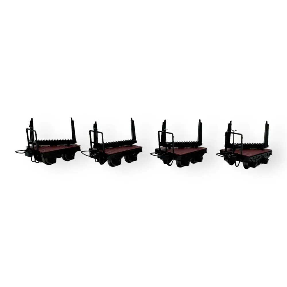 4 wagons Allemands de train de tranchées - Minitrains 5109 - HOe 1/87 - 2R