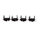 4 wagons Allemands de train de tranchées - Minitrains 5109 - HOe 1/87 - 2R