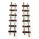 2 rails droits 77 mm code 83 - Minitrains 9304 - HOe 1/87 - 2R