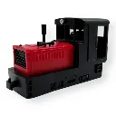 Locotracteur rouge et noir - Minitrains 2054 - HOe 1/87