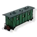 Voiture voyageurs verte MiniTrains 5143 - HOe 1/87
