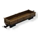 Wagon plat brun MiniTrains 5140 - HOe 1/87