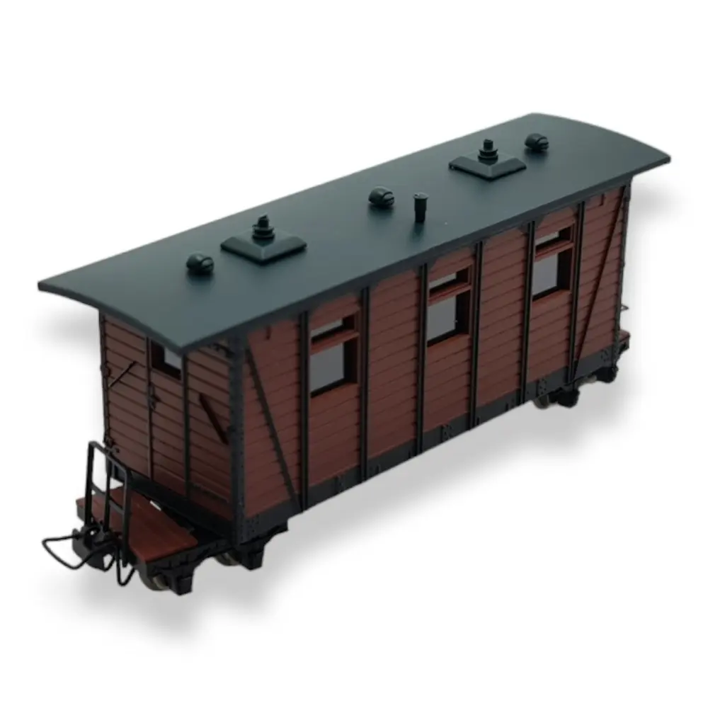 Voiture voyageurs marron MiniTrains 5144 - HOe 1/87