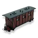Voiture voyageurs marron MiniTrains 5144 - HOe 1/87
