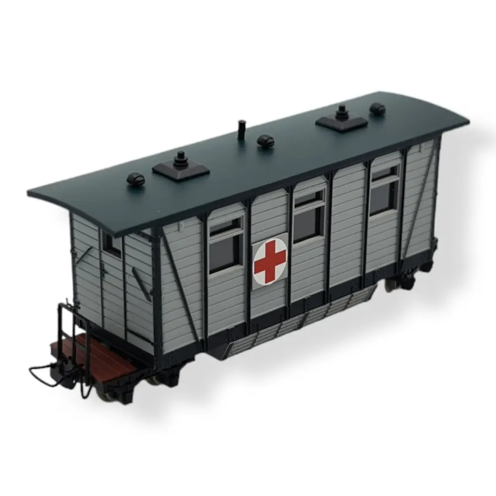 Voiture ferroviaire ambulance - MiniTrains 5135 - HOe 1/87